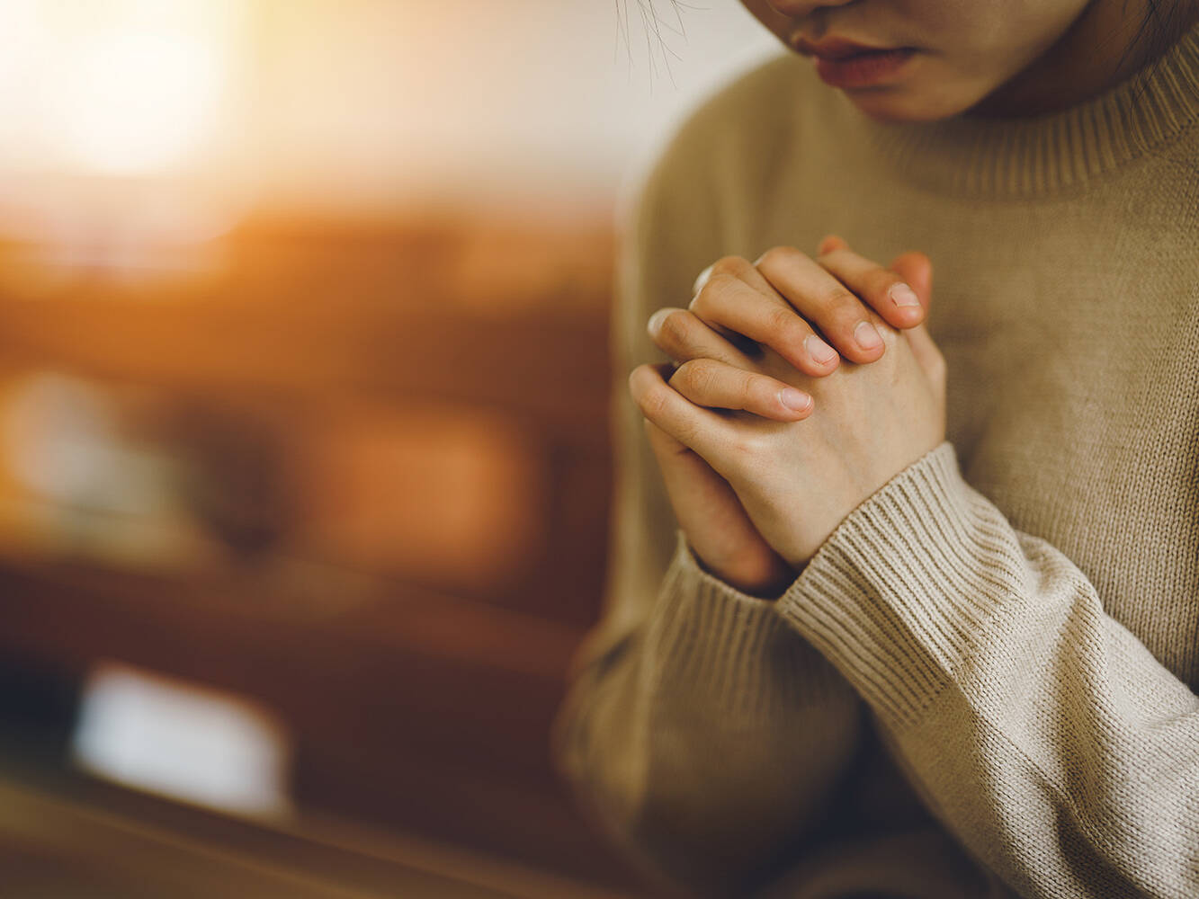 Woman praying