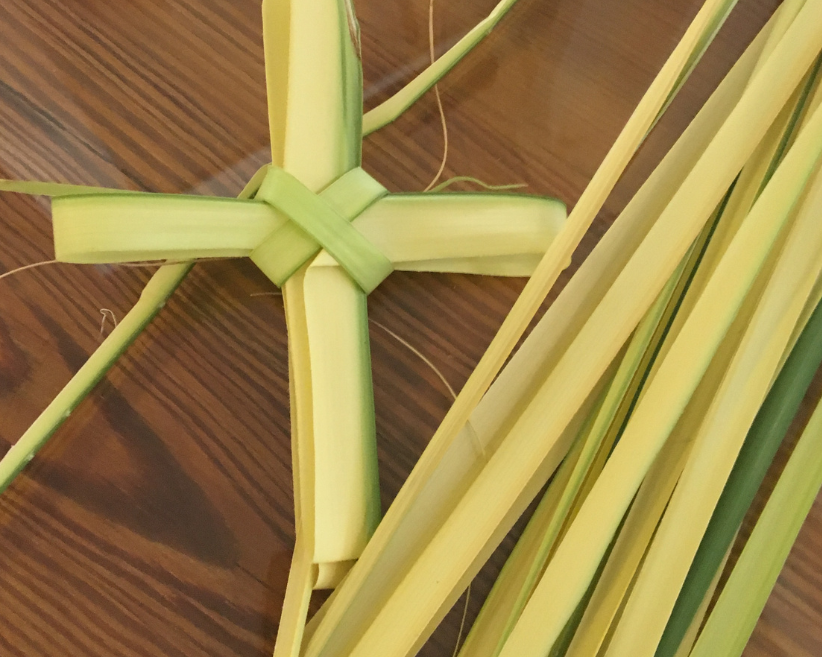 instastories palm cross making